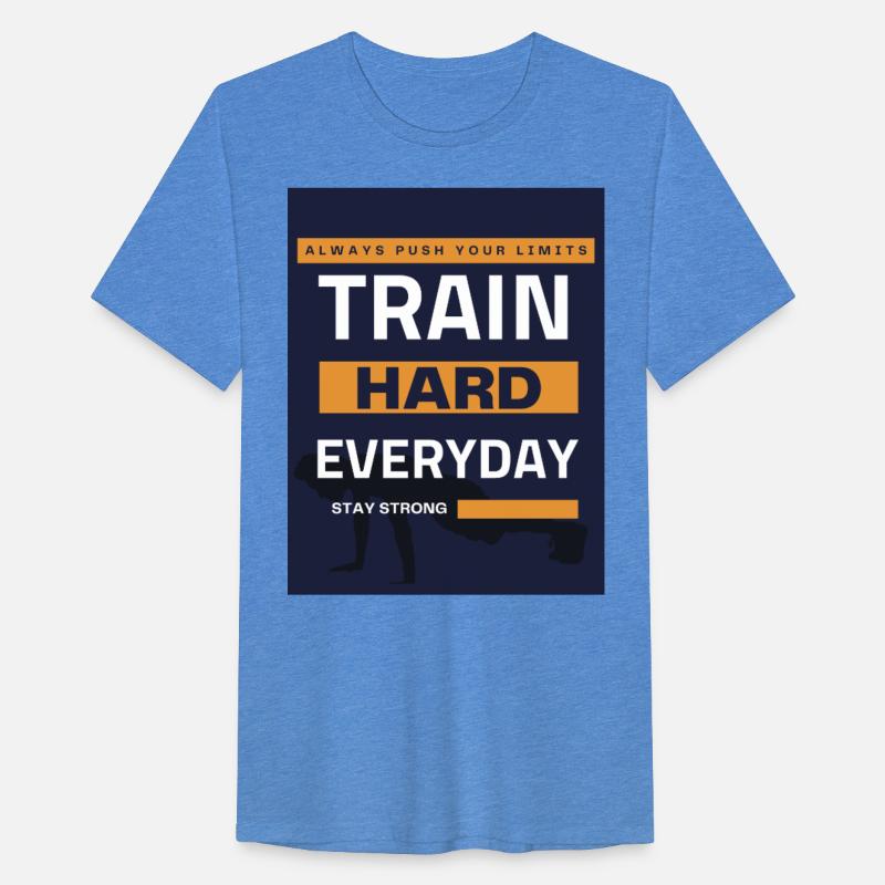 Train Hard Everyday – Fitness Motivation Tee.