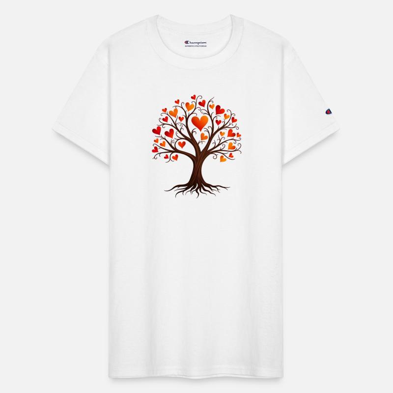 Tree of Life with Heart-shaped Leaves
