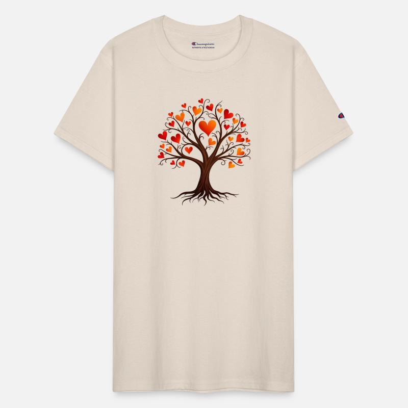 Tree of Life with Heart-shaped Leaves