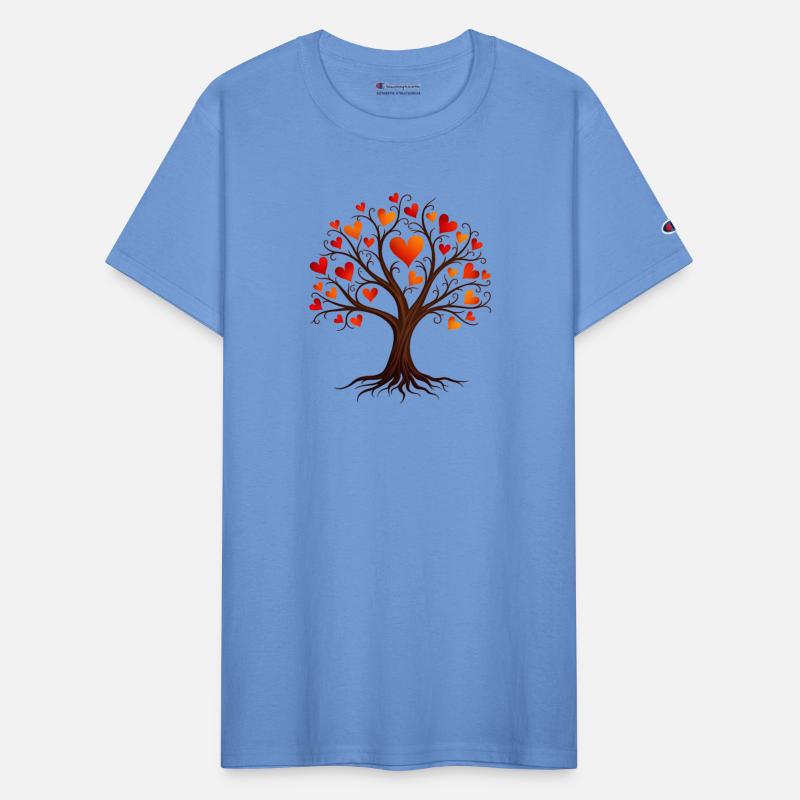 Tree of Life with Heart-shaped Leaves