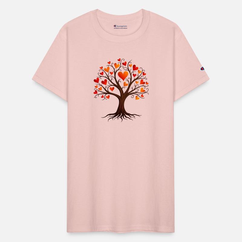 Tree of Life with Heart-shaped Leaves