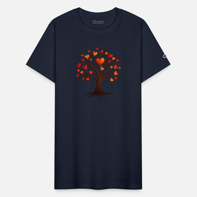 Tree of Life with Heart-shaped Leaves
