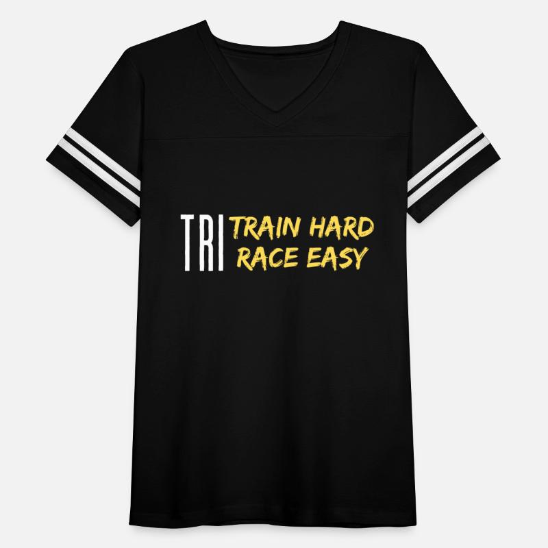 TRI TRAIN HARD RACE EASY