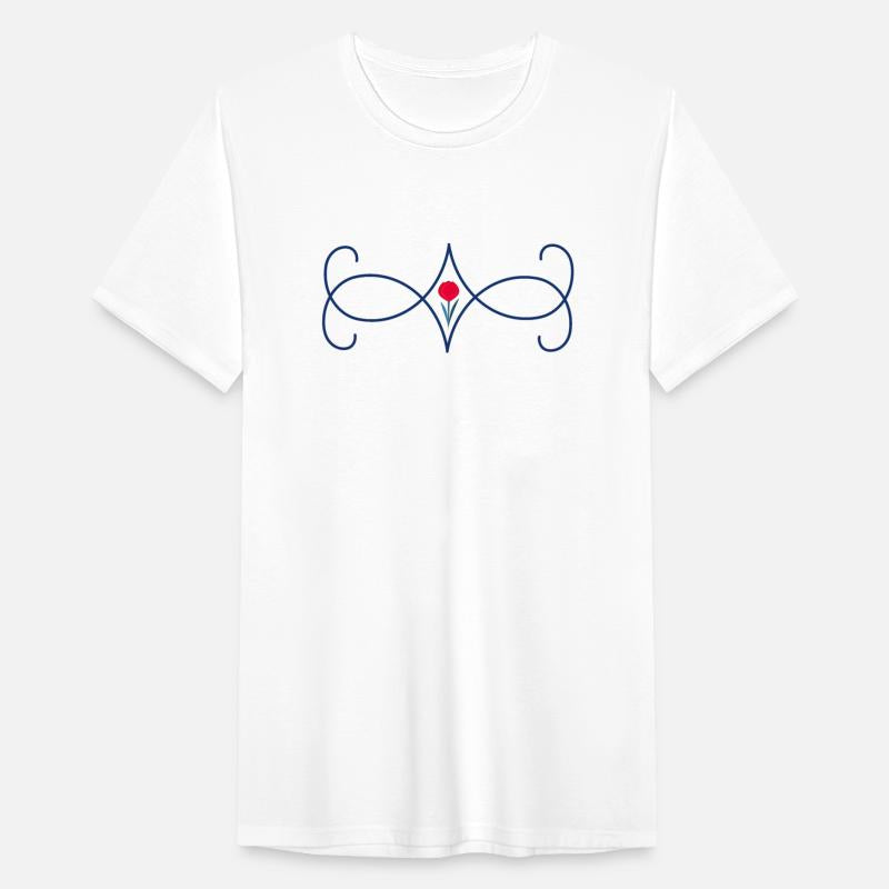 tulip flower with swirls element