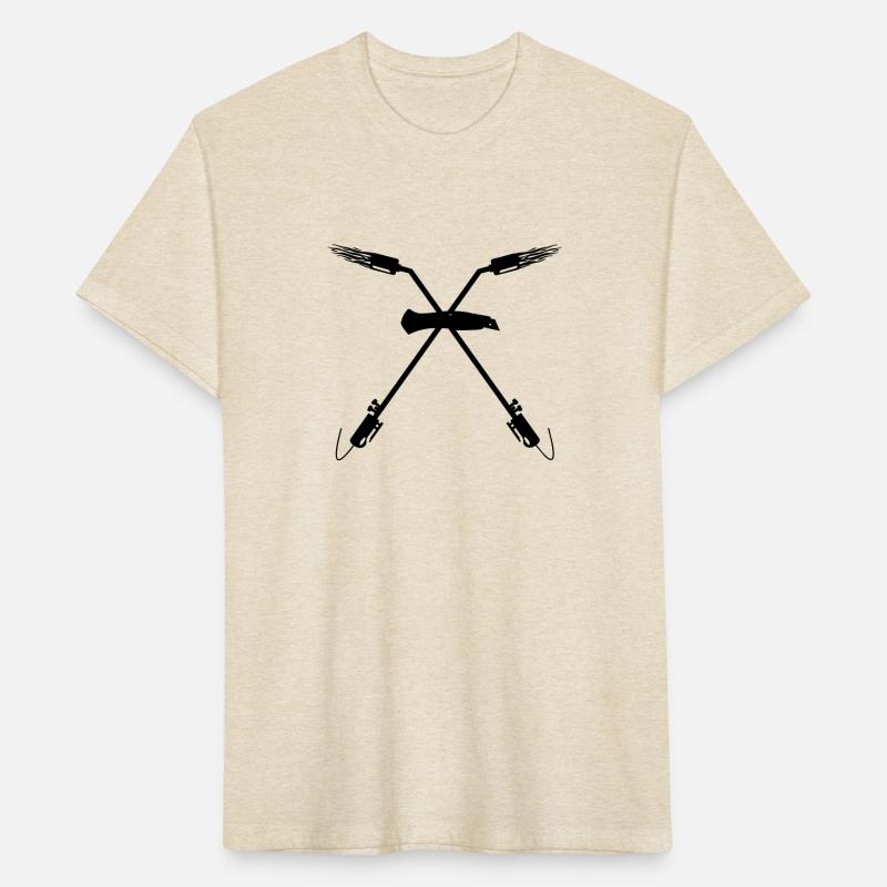 Two crossed gas burners stanley knife