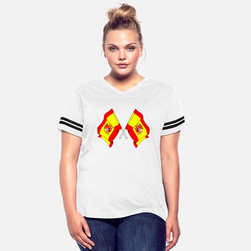 Two flags of Spain crossed