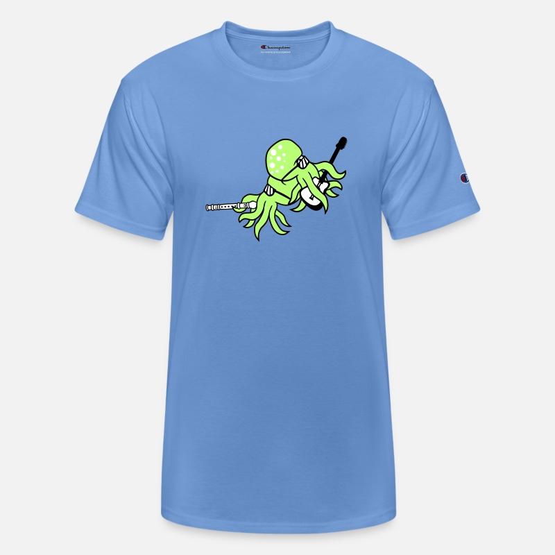 Two Octopus Kraken Squid Guitar Flute 2 Band Team