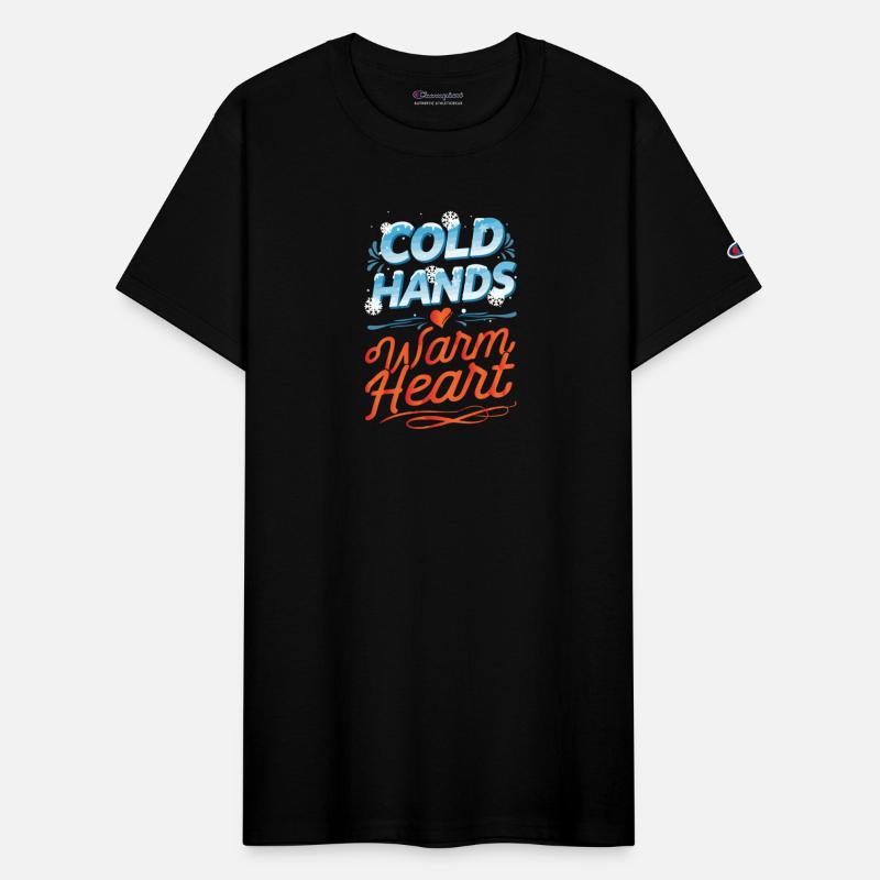 Typography for winter Cold hands warm heart