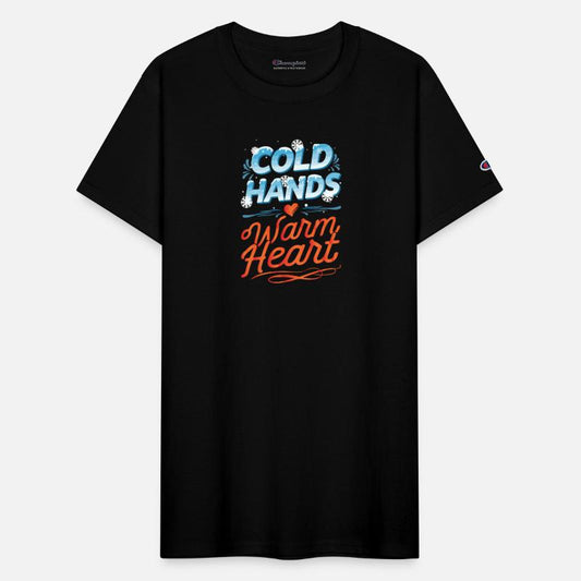 Typography for winter Cold hands warm heart