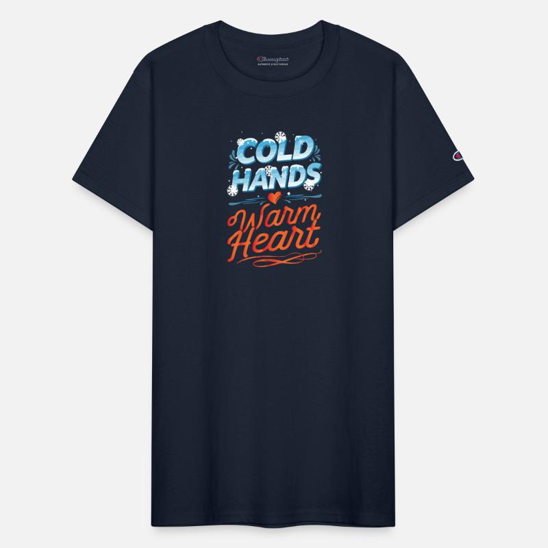 Typography for winter Cold hands warm heart