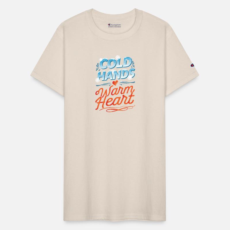 Typography for winter Cold hands warm heart