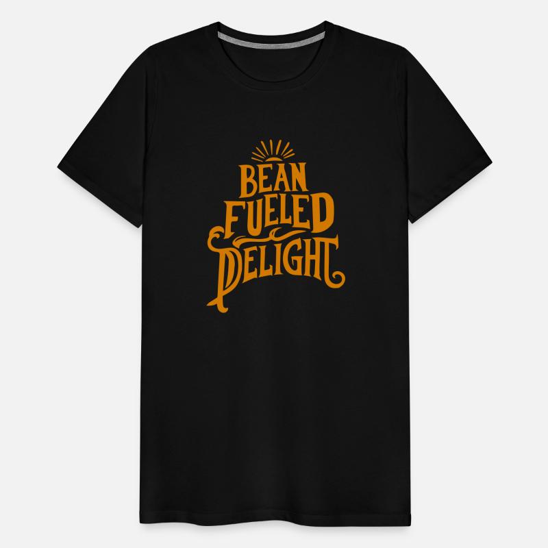 typography T shirt design Bean Fueled Delight