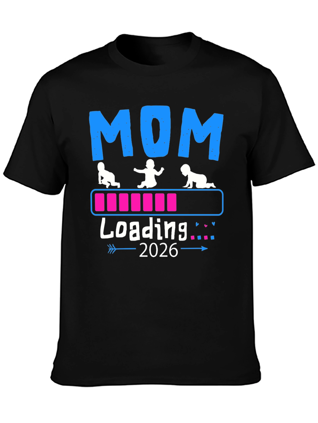 Mom Loading 2026 Baby T-Shirt