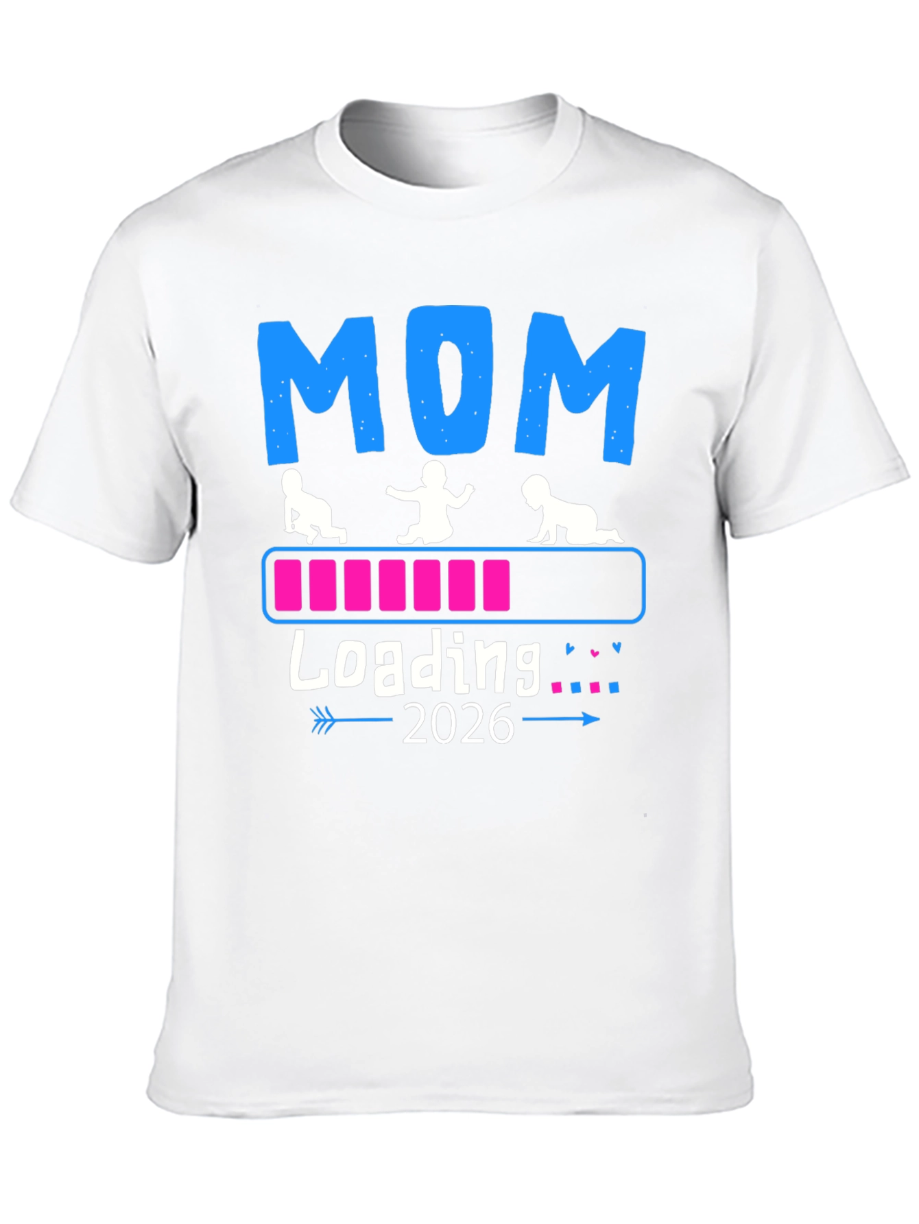 Mom Loading 2026 Baby T-Shirt