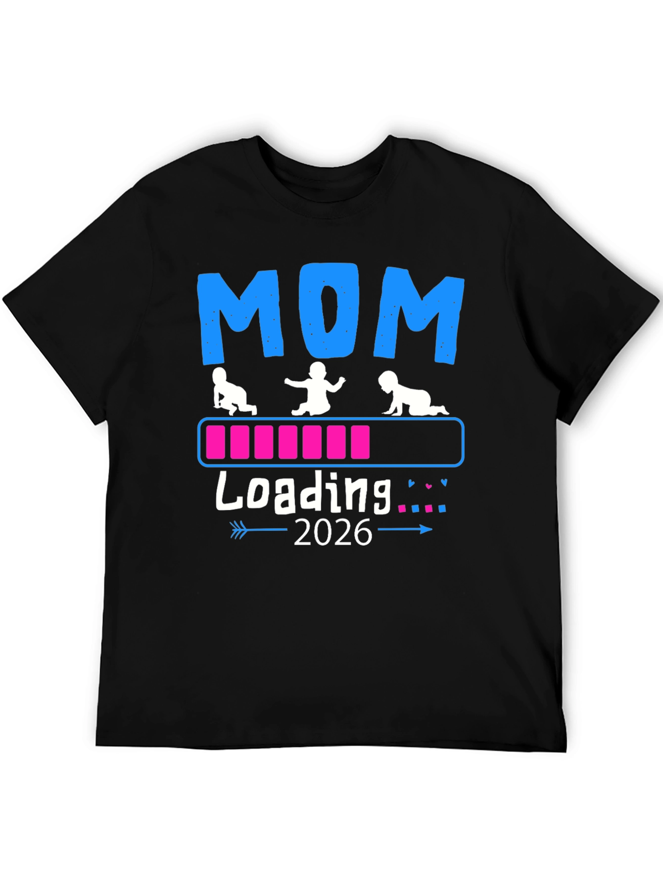 Mom Loading 2026 Baby T-Shirt