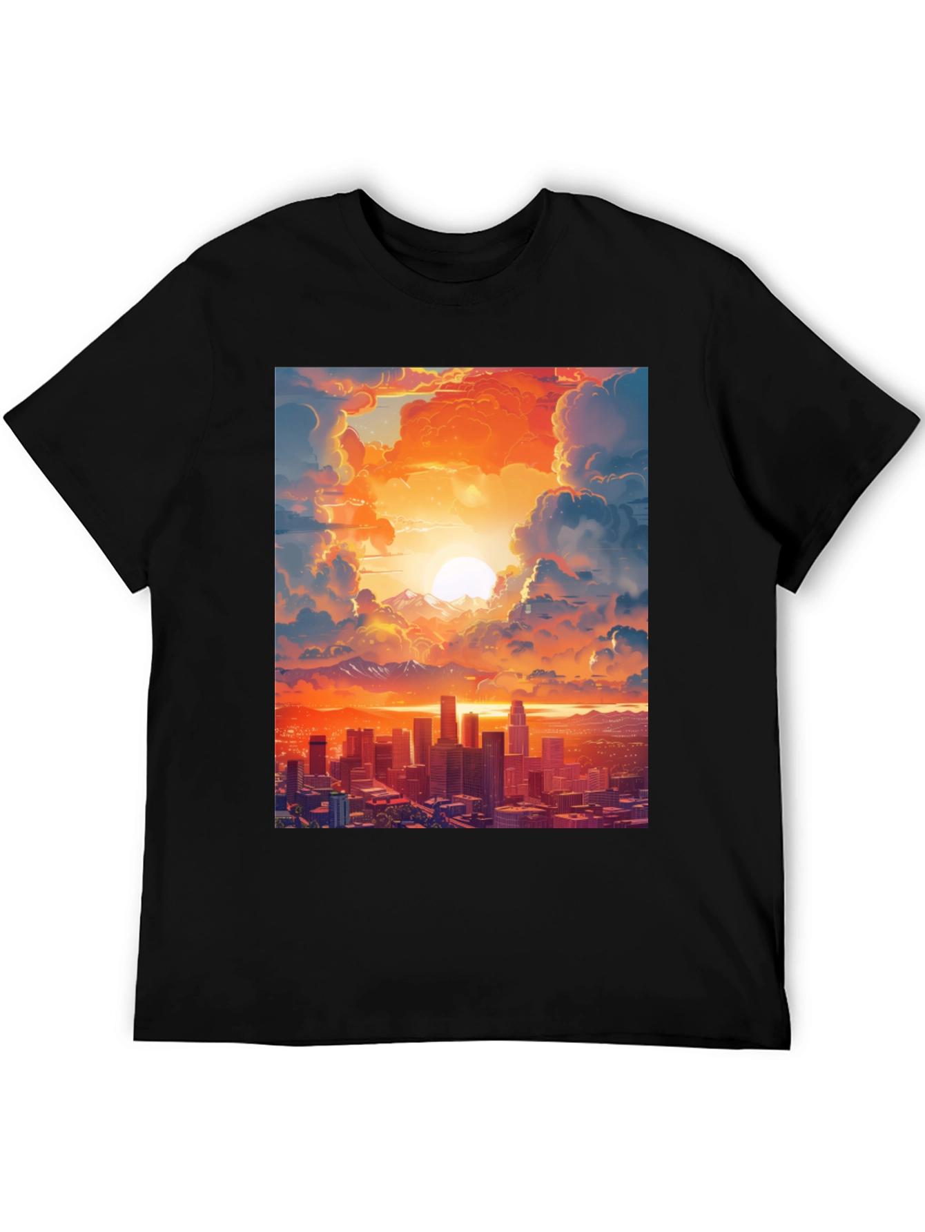 Sunset Cityscape Graphic Tee