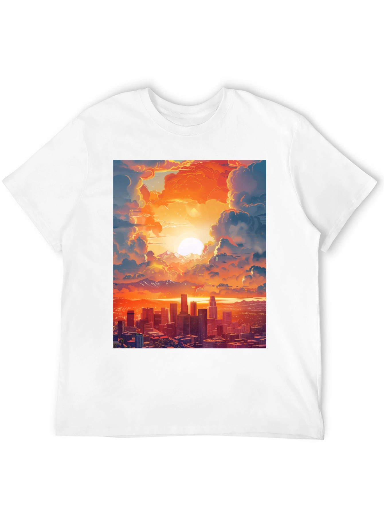 Sunset Cityscape Graphic Tee