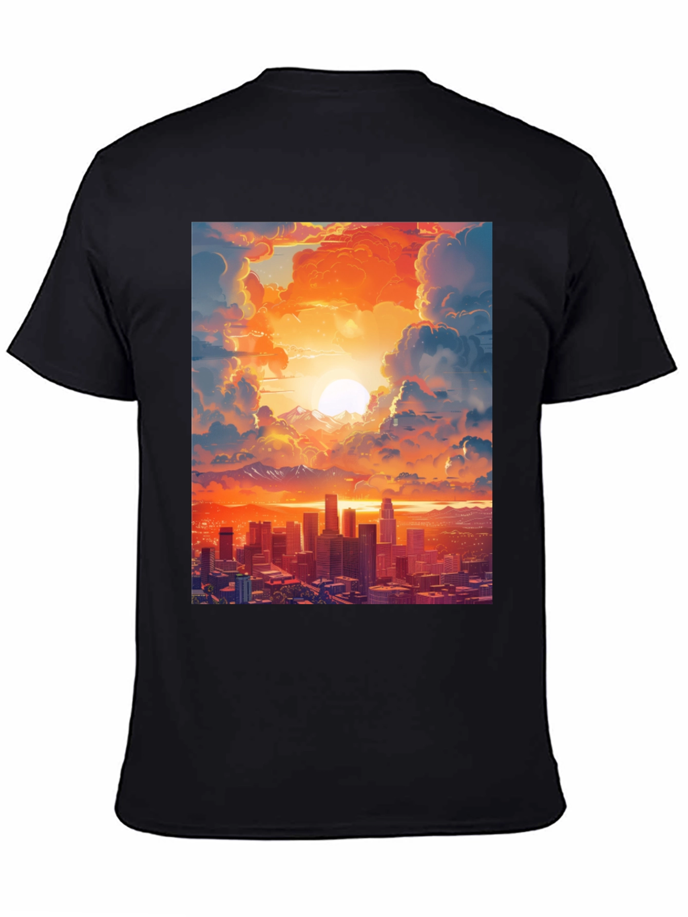 Sunset Cityscape Graphic Tee