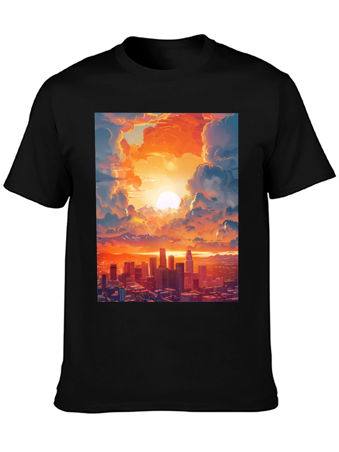 Sunset Cityscape Graphic Tee