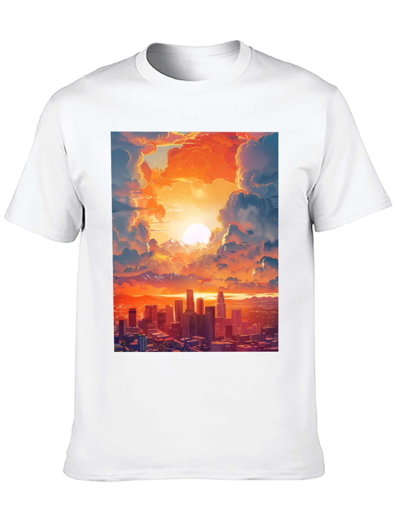 Sunset Cityscape Graphic Tee