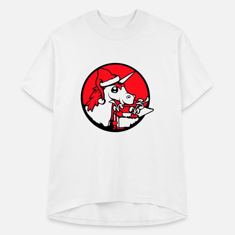 Unicorn Christmas Santa Claus Gifts Present Hat