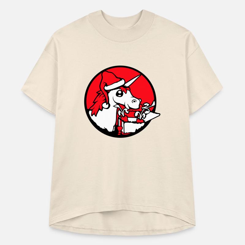 Unicorn Christmas Santa Claus Gifts Present Hat