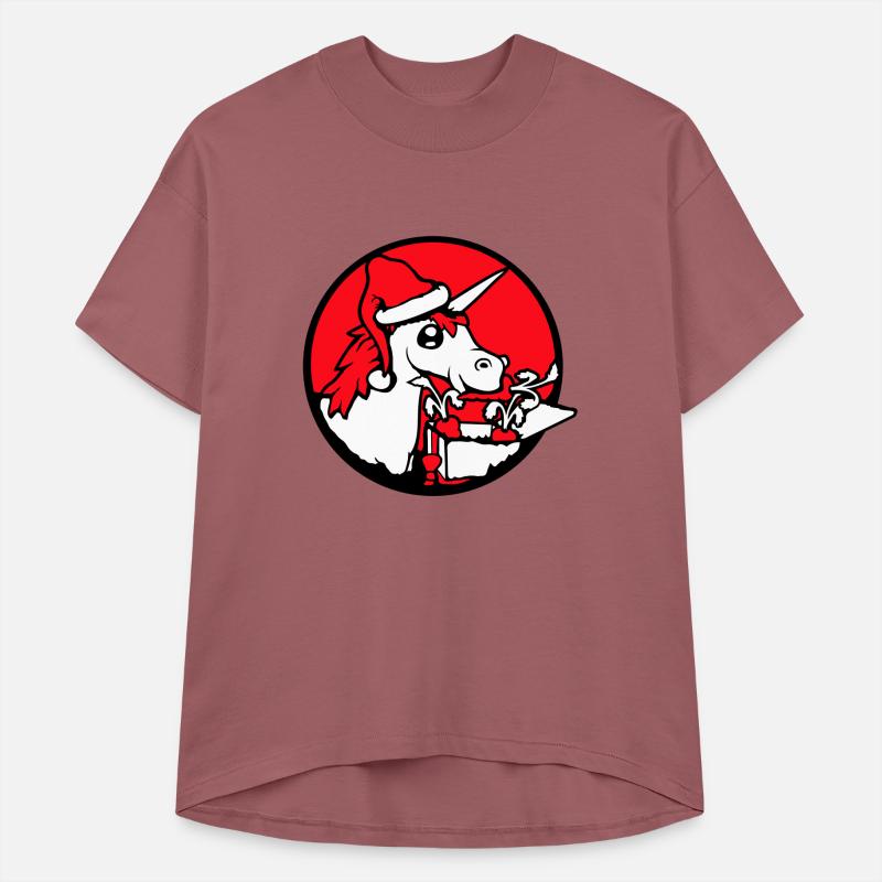 Unicorn Christmas Santa Claus Gifts Present Hat