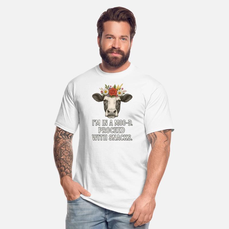 Unimpressed Cow with Flower Crown Im in a Moo d