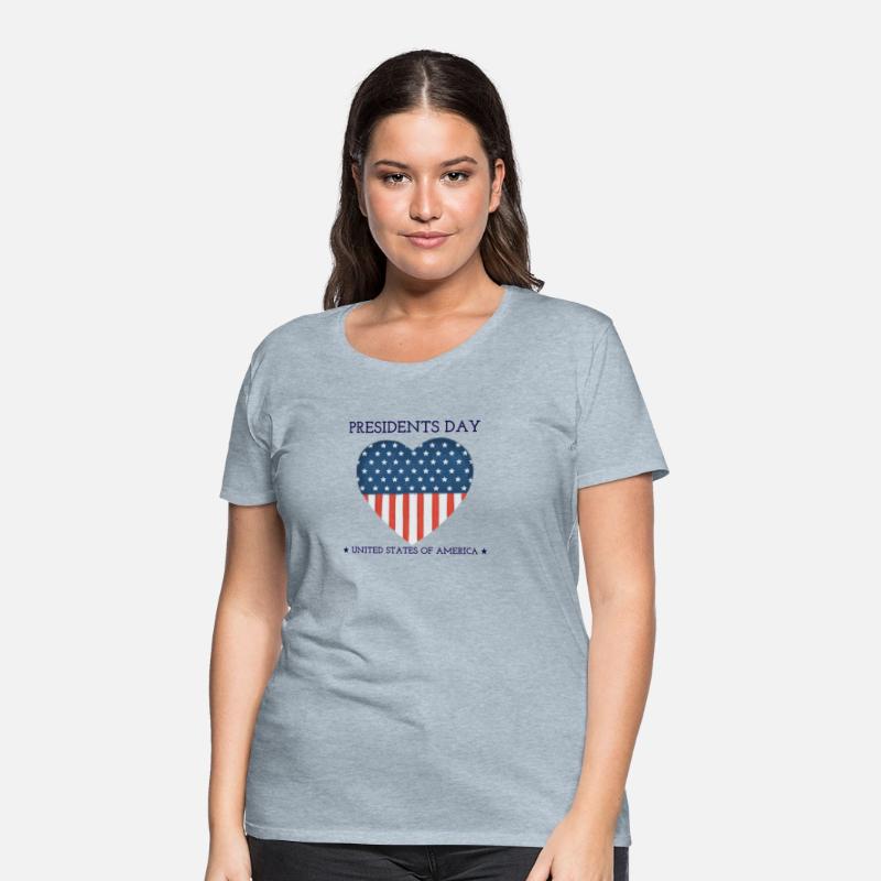 US flag on the background of a heart. Presidents D