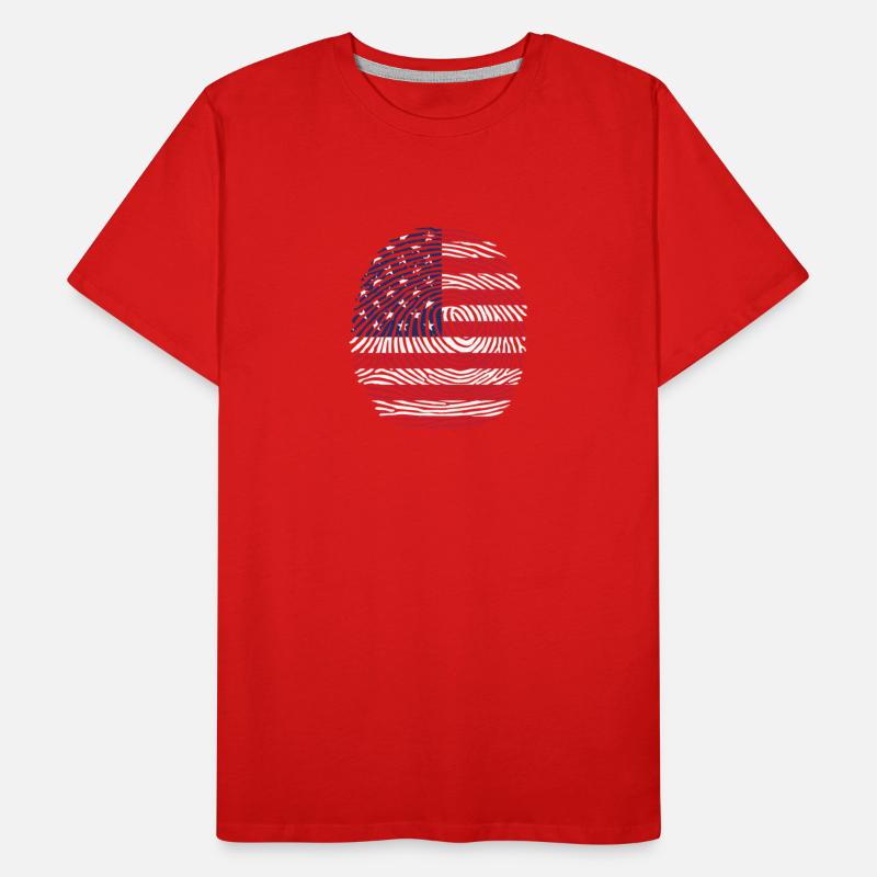 Usa flag fingerprint