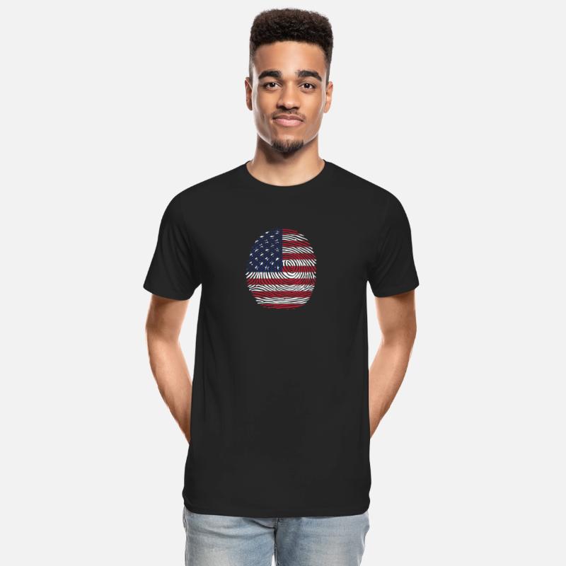 Usa flag fingerprint