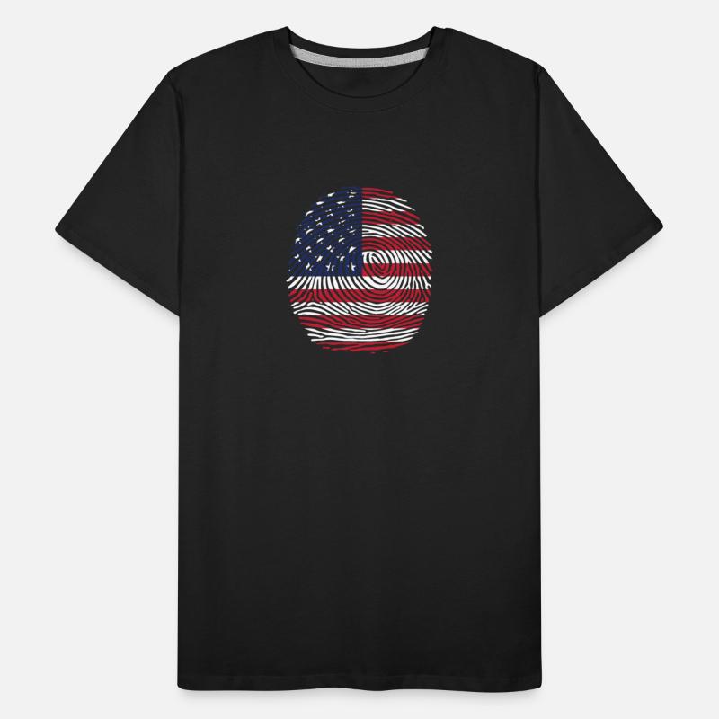 Usa flag fingerprint