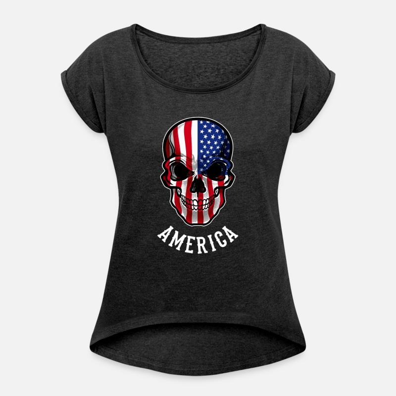 USA Flag Skull United States Patriotic America