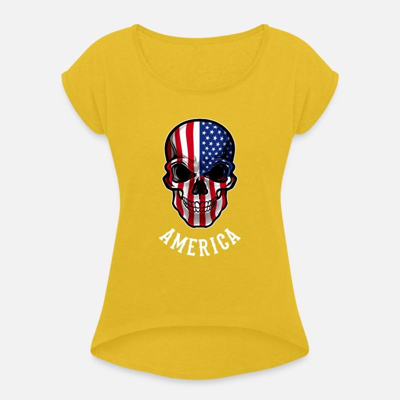 USA Flag Skull United States Patriotic America