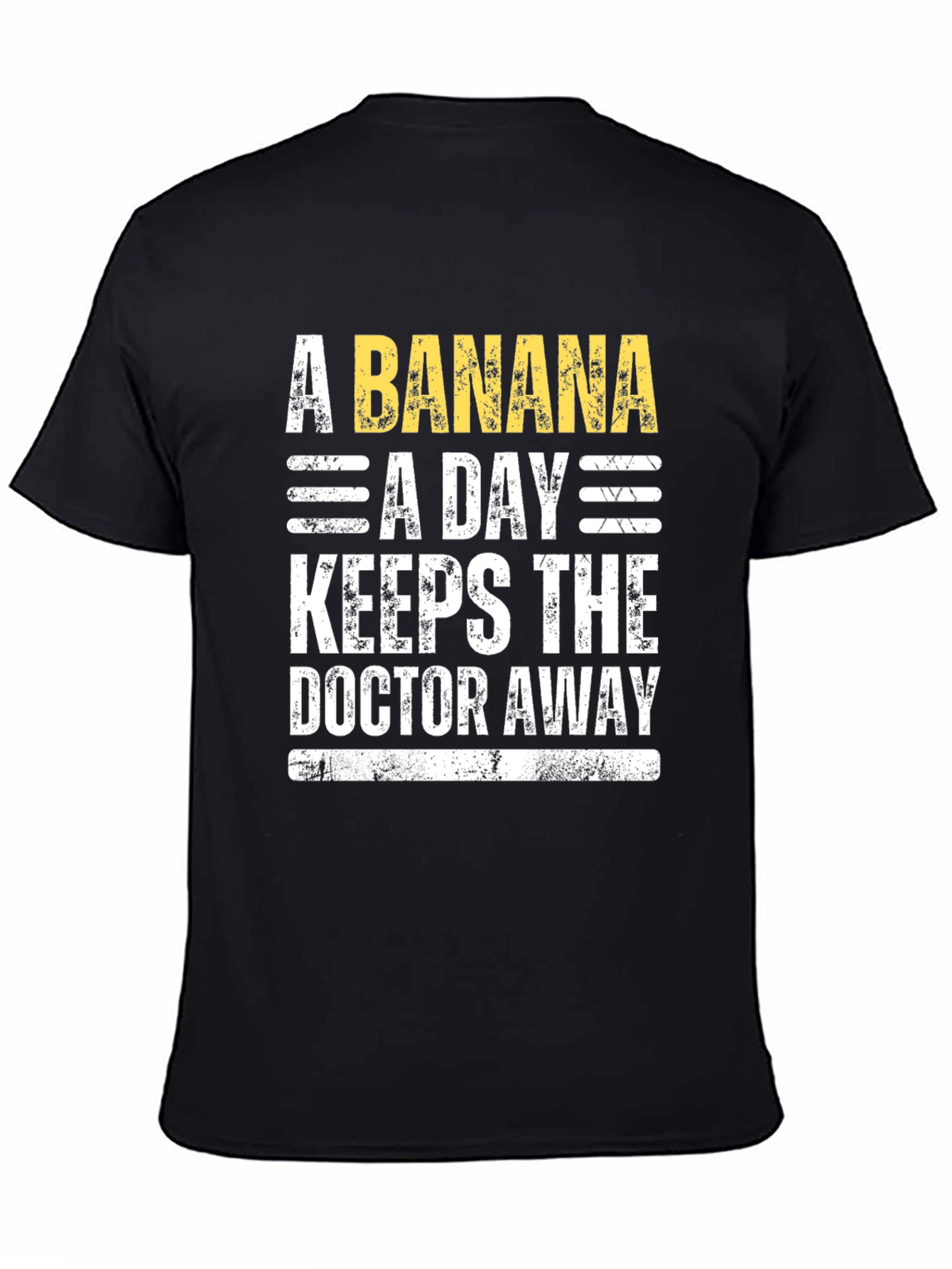 Banana a Day T-Shirt - Novelty Fruit Health Tee