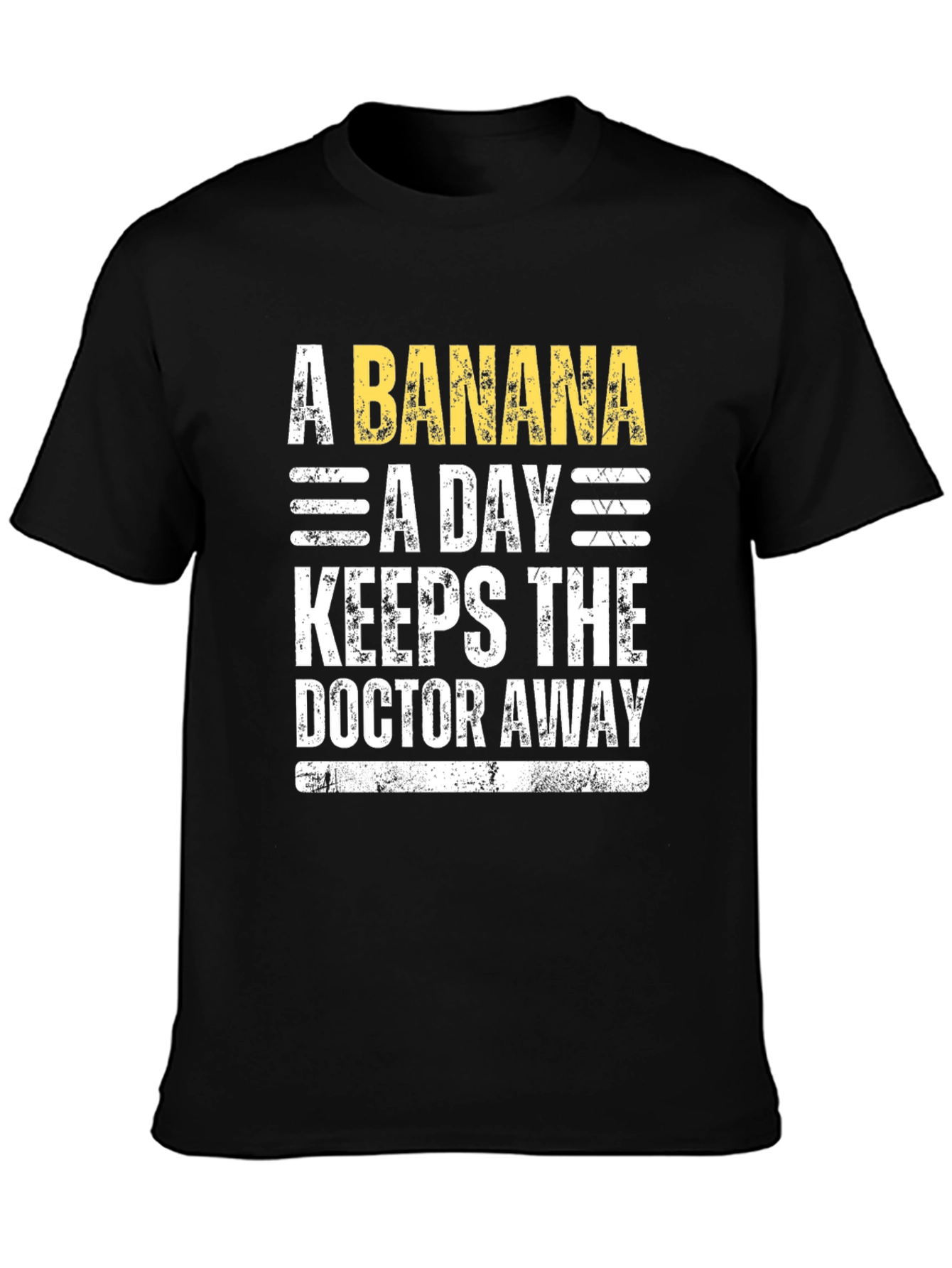 Banana a Day T-Shirt - Novelty Fruit Health Tee
