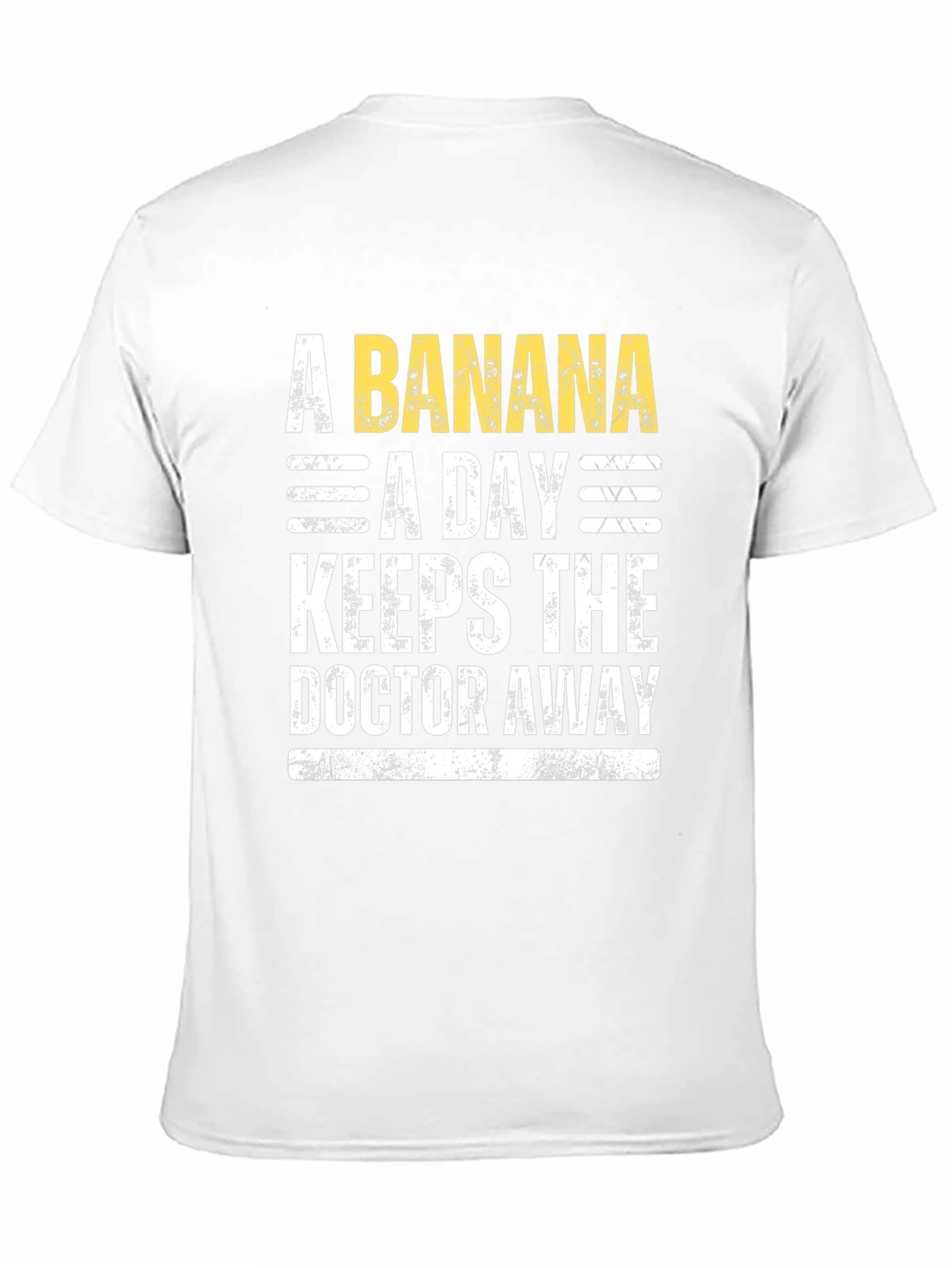 Banana a Day T-Shirt - Novelty Fruit Health Tee
