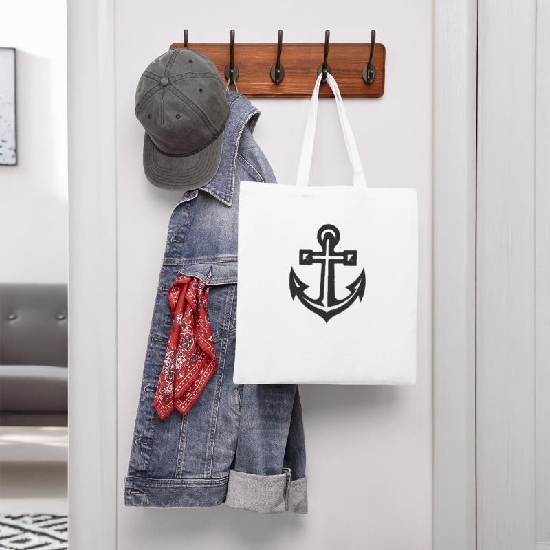 Very Old Anchor In Tattoo Style