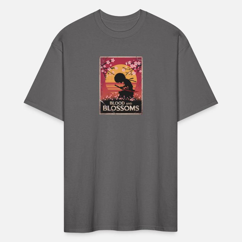 Vintage Afro Samurai Warrior - Blood And Blossoms