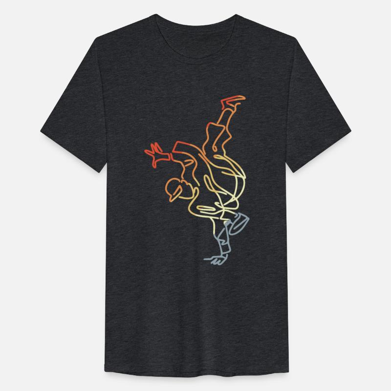 Vintage Breakdancing Boy Drawing