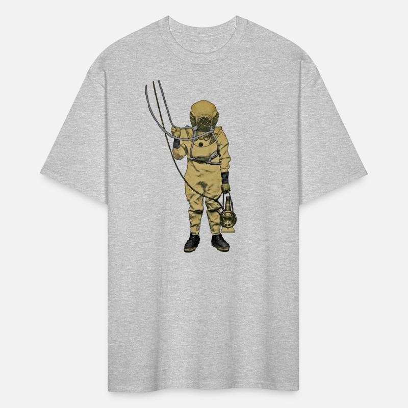 Vintage Diver with Diving Helmet and a Lantern URM