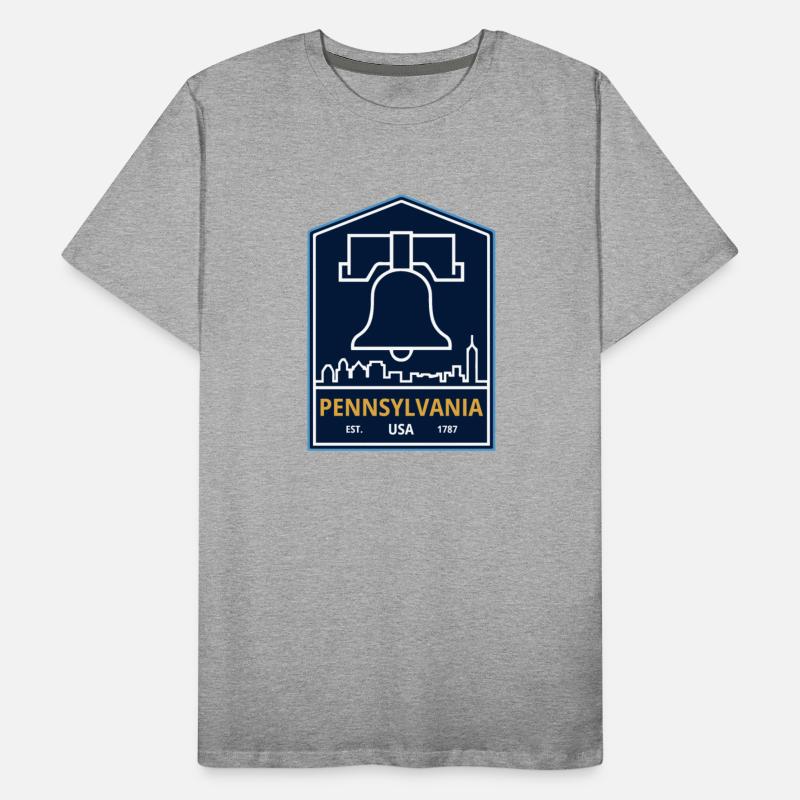 Vintage Pennsylvania Emblem with Liberty Bell