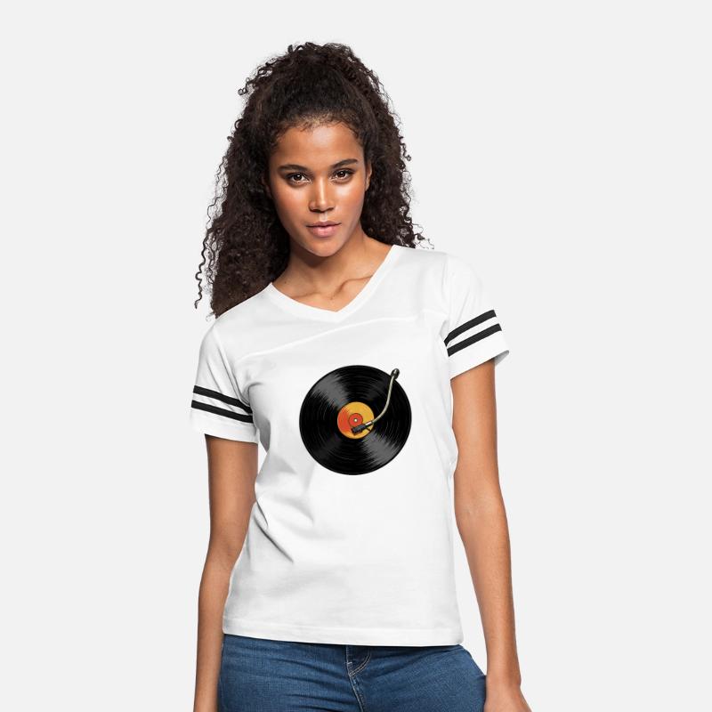 Vinyl Vibes – Retro Turntable & LP Record T-Shirt