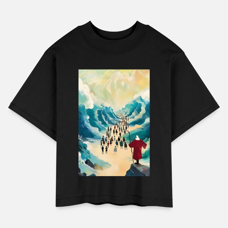 W6 Moses Moses Parting The Red Sea 3 pieces, Digit