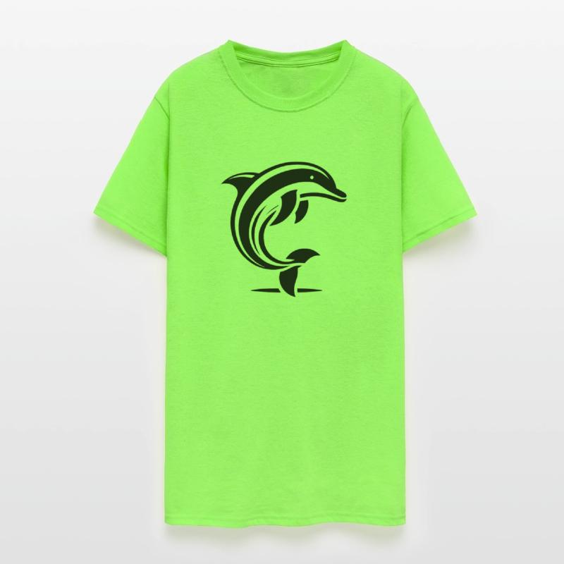 Water Animal Art Dolphin In Simple Beauty