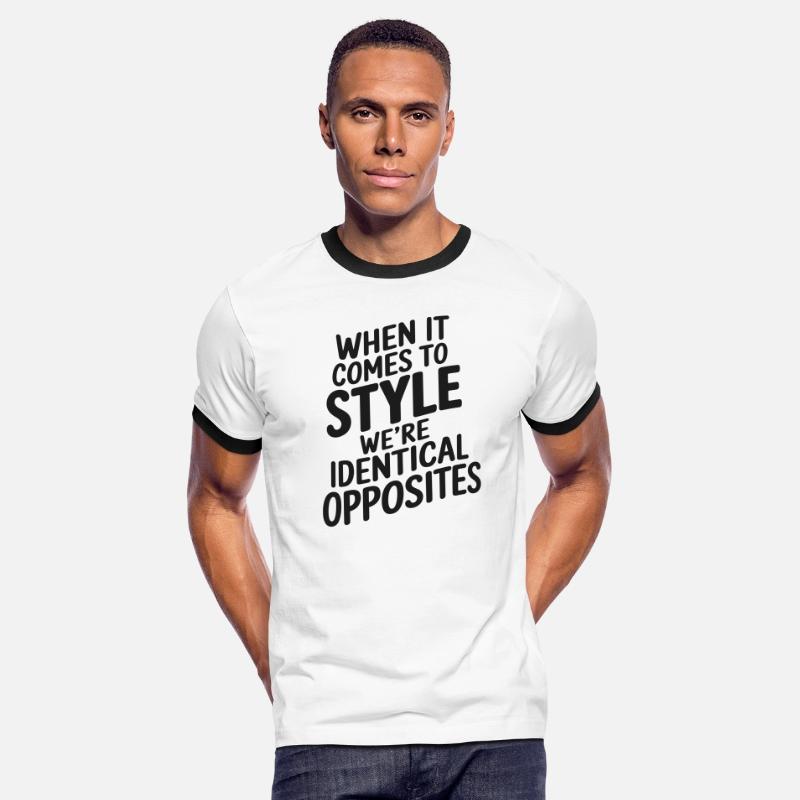 When it comes to style..identical opposites Vector
