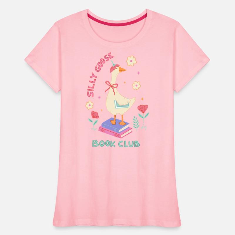 Whimsical Silly Goose Book Club Design