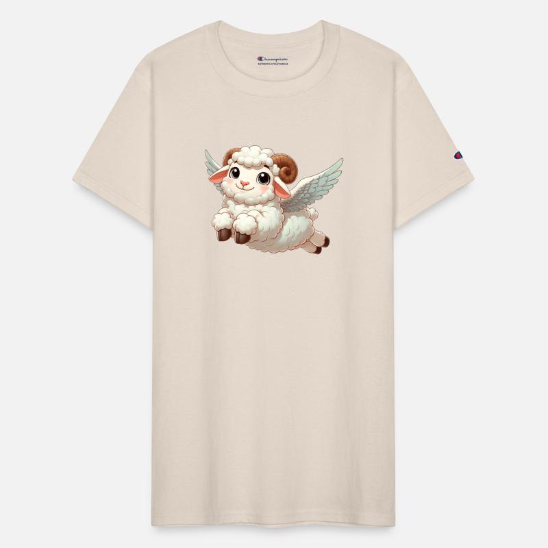 White Lamb as Angel with Wings