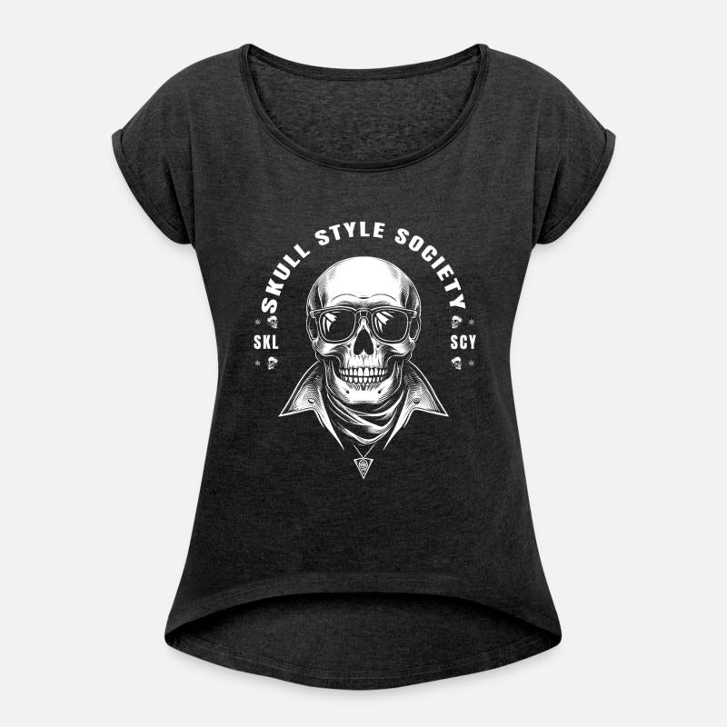 white rock star king skull