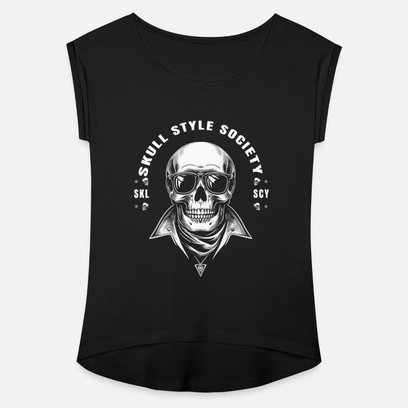white rock star king skull